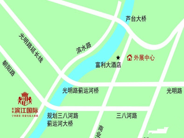 滨江国际区位图