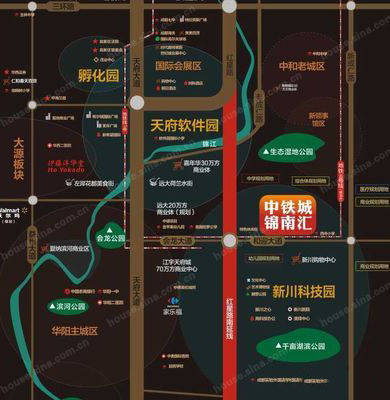 中铁城锦南汇区位图