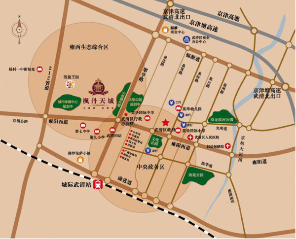 枫丹天城区位图