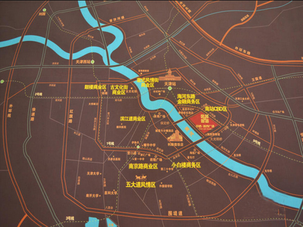 中海·城市广场·钻石湾区位图