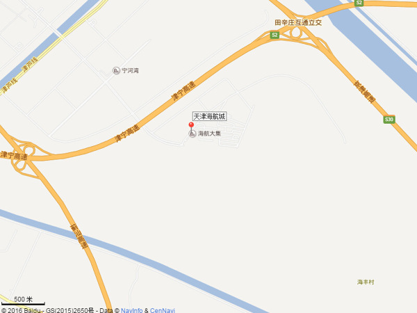 天津海航城区位图