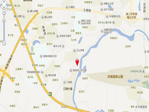 中国铁建洋湖垸区位图
