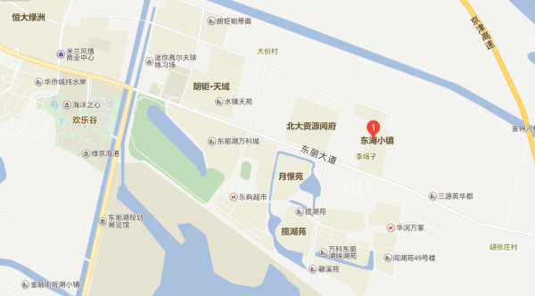 松江东湖小镇区位图