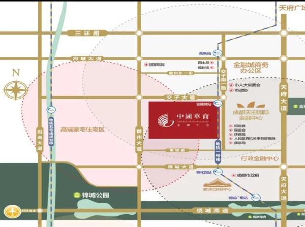 中国华商金融中心区位图