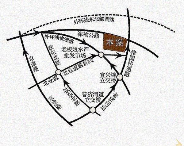景瑞阳光尚城区位图