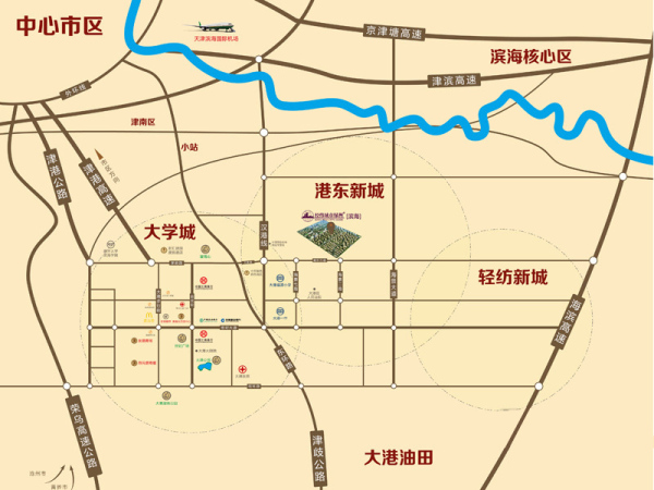 经纬城市绿洲滨海_区位图_1