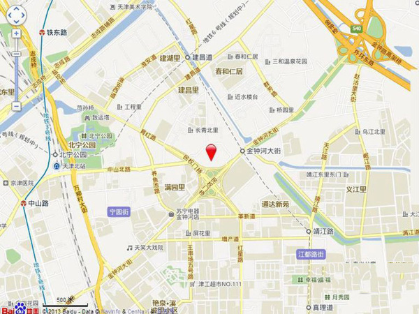 中国铁建国际城诗景雅苑区位图