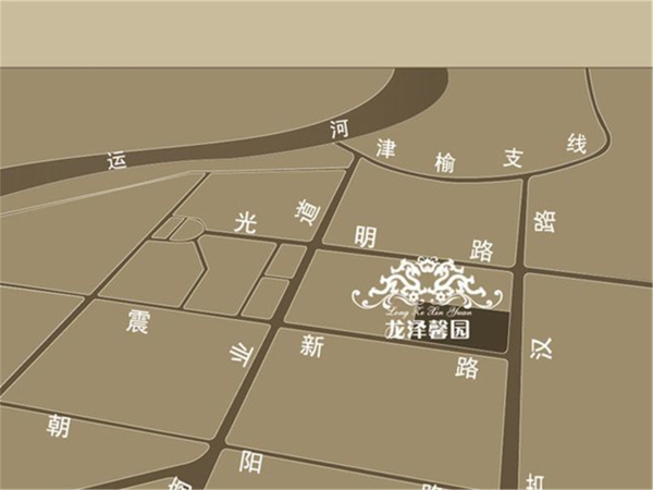 龙泽馨园区位图