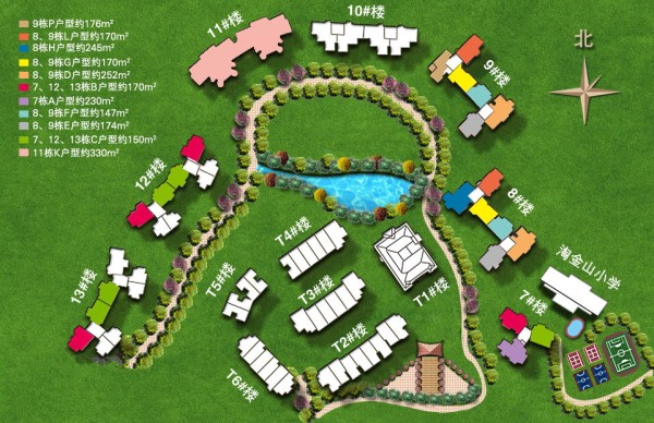 淘金山 · 湖景花园二期区位图