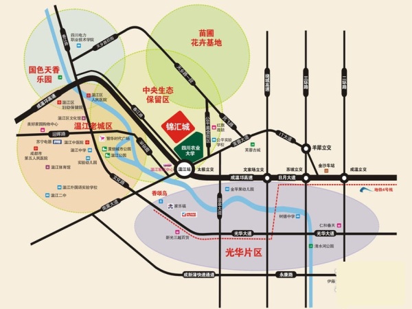 锦汇城区位图