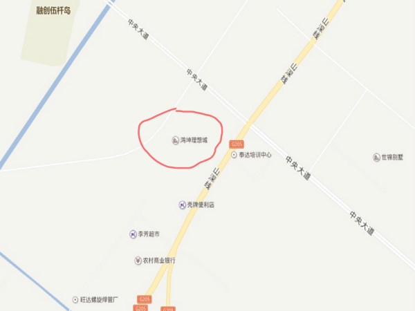 鸿坤理想城区位图