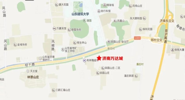 济南文旅城区位图