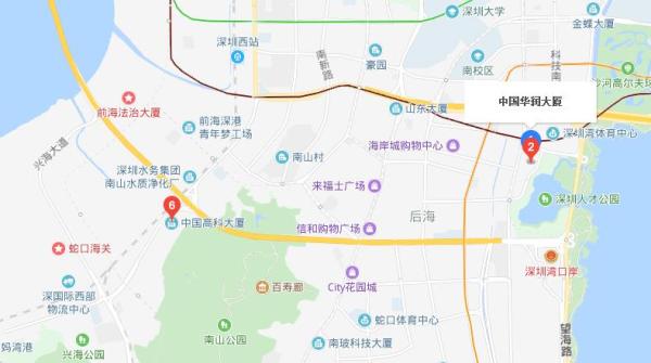 中国华润大厦区位图