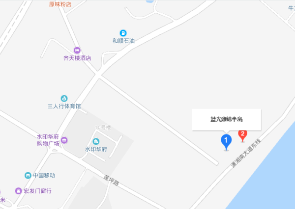 蓝光雍锦半岛区位图