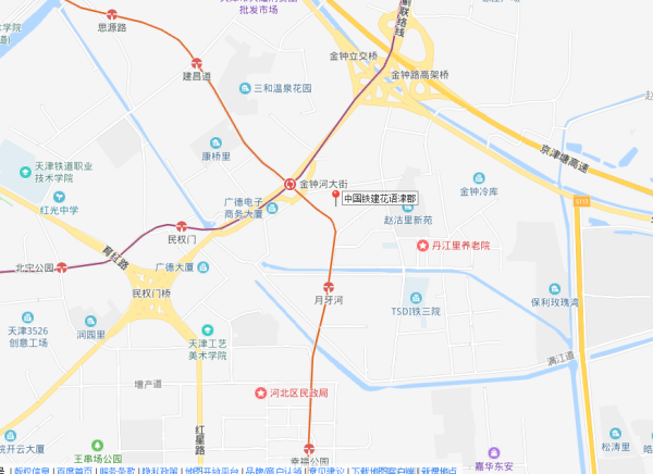 中国铁建花语津郡区位图