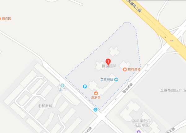 辰兴锦城国际区位图