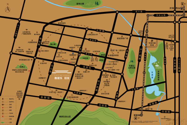 雅居乐锦城区位图