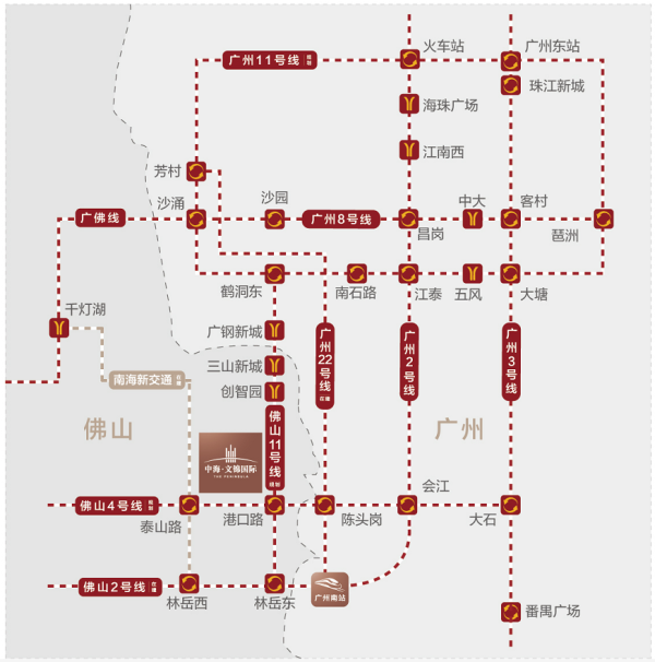中海文锦国际区位图