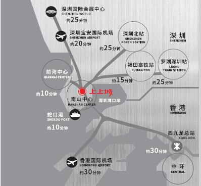 深圳-双子湾区位图