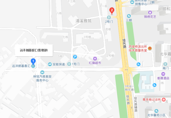 远洋朗基香汇区位图