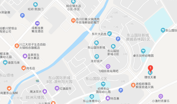 龙湖中骏光明璟悦天著区位图