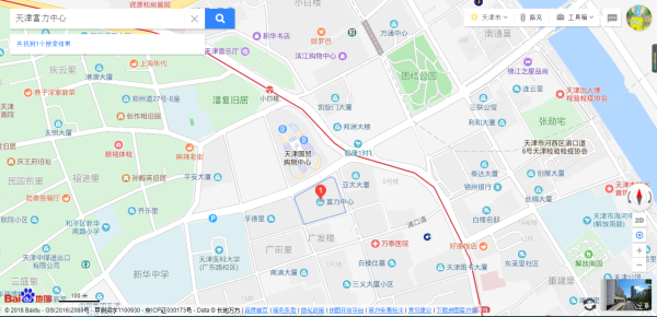 天津富力中心区位图