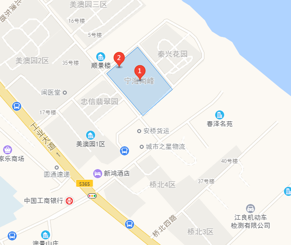 宁海尚峰区位图