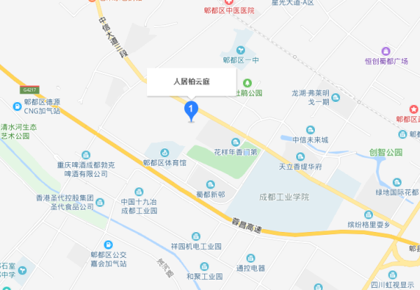 人居柏云庭区位图