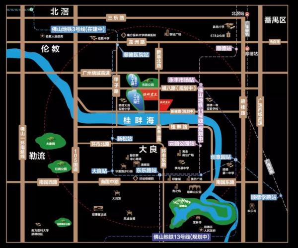 美的桂畔君兰_区位图_2