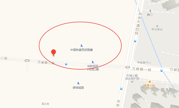 中国铁建西派国樾区位图