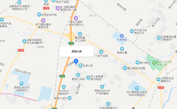 香城云庭区位图