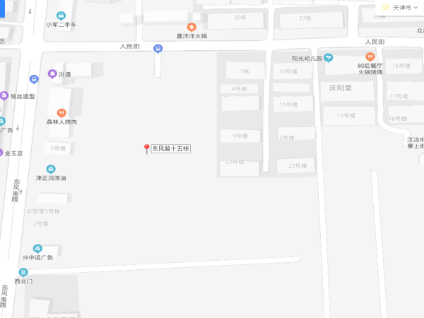 东风路十五栋区位图