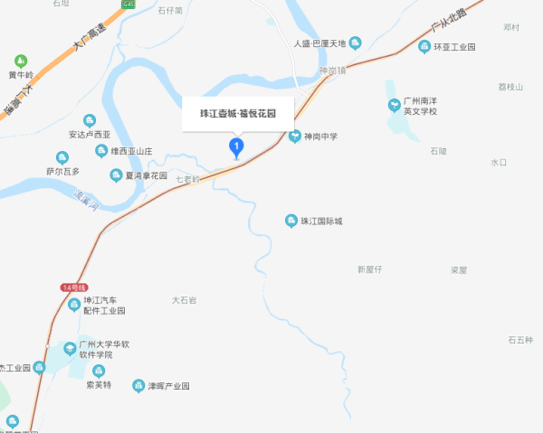 珠江壹城·禧悦花园区位图