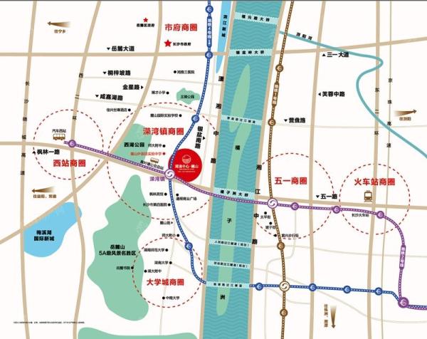 湖湘中心G16区位图
