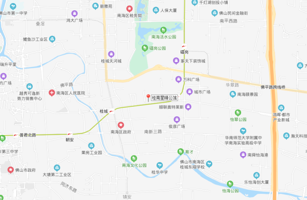 桂南星晴公馆区位图