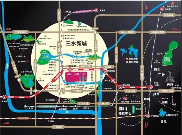 中国通号天聚广场区位图