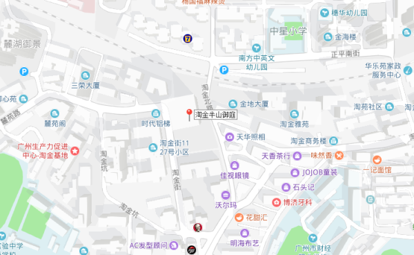 淘金半山御庭区位图