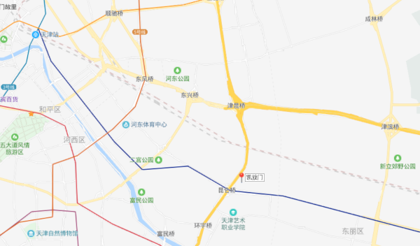 天津凯旋门区位图