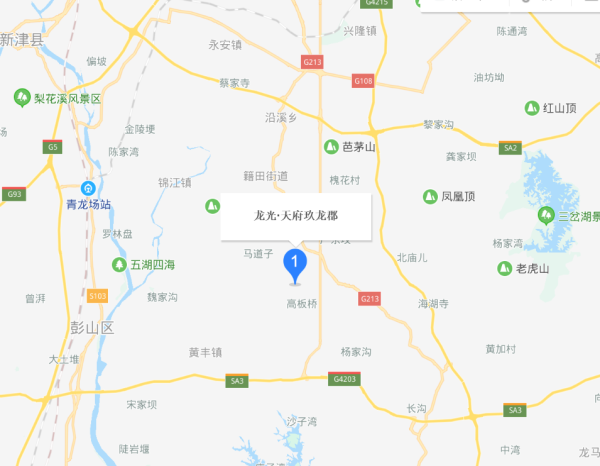 龙光天府玖龙郡_区位图_2