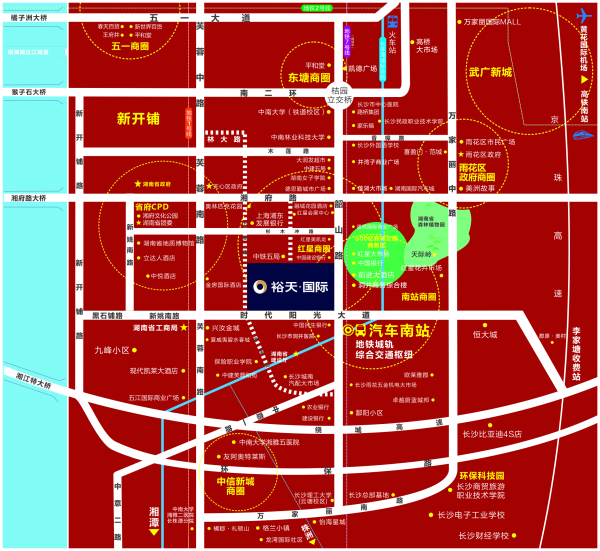 裕天国际商汇中心区位图
