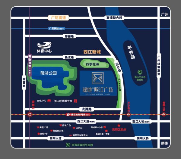 绿地熙江广场区位图