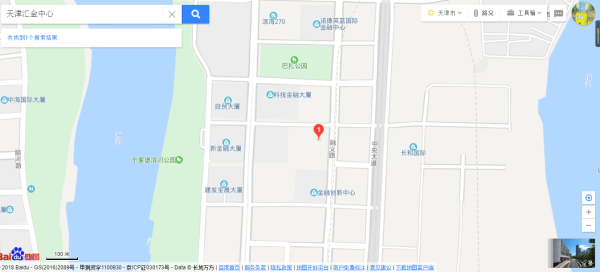 天津汇金中心区位图