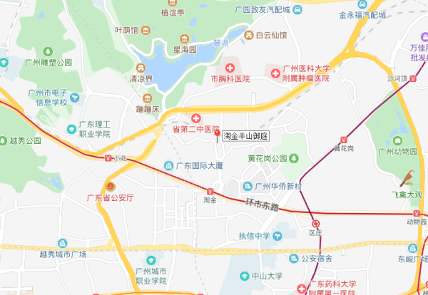 淘金半山御庭区位图