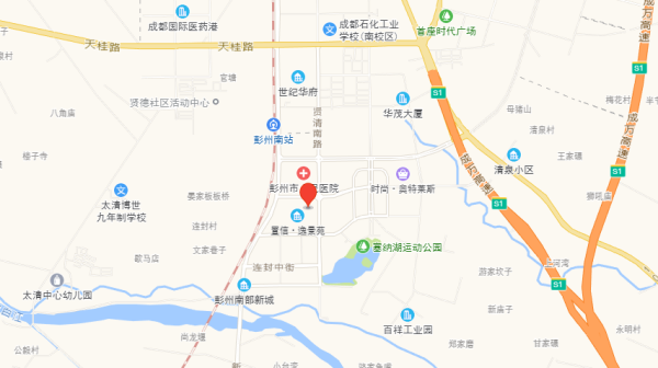 彭州逸都城区位图