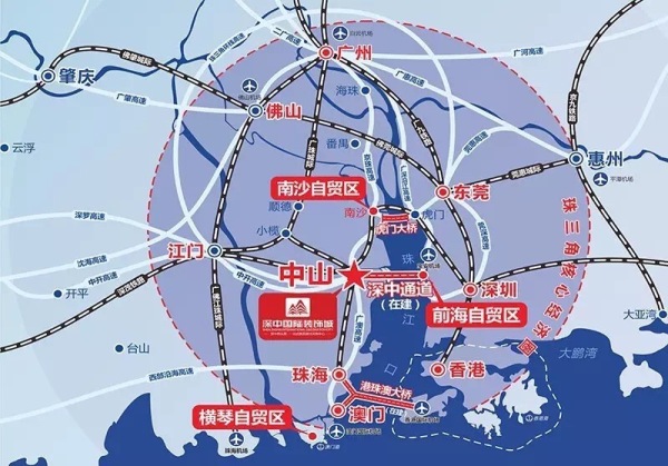 深中国际装饰城区位图
