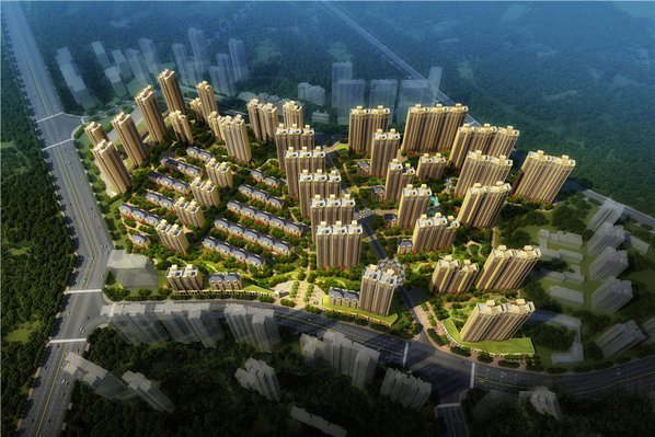 中国铁建·万科翡翠国际峰荟_效果图_1