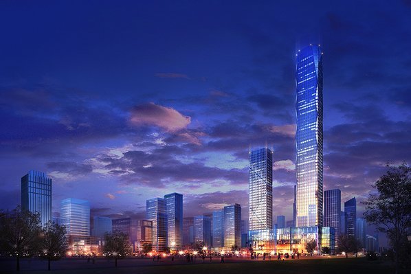 西安环球贸易中心_效果图_1