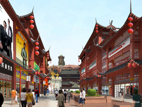 五福商业广场_效果图_1