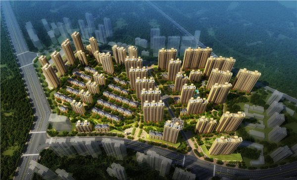 中国铁建·万科翡翠国际效果图