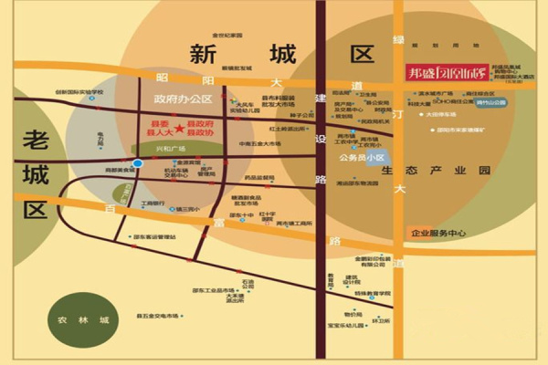 邵东邦盛凤凰城_区位图_1